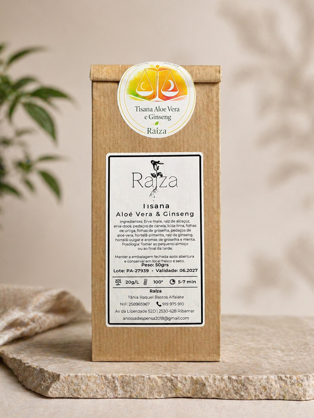 Tisana de Aloé Vera & Ginseng Raíza